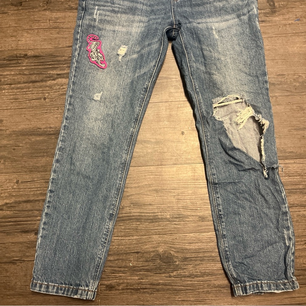 Forever 21 Light Blue Denim Overall Top - Picture 2 of 5